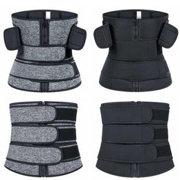 Premium Neoprene Waist Trainer Fitness Sauna Sweat Suit For Women Daily Workout Slimming Body Shaper Belts Abdomen Tummy Shapewear 3 Straps Firm Control