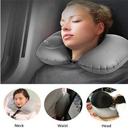 Pillow Portable Soft U-Shape Travel Cushion For Car Aeroplane Inflatable Neck Accessories Protection Gifts Pillows