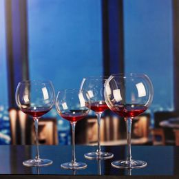 -Vale la pena comprar arte clásico 400-450ml Cubilidad en forma de manzana Sin plomo Cristal de plomo Red Vino de vino Reserva Tastar Copa Gafas