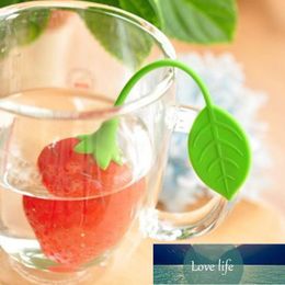 1/2/3pcs Silicone Strawberry Loose Herbal Spice Infuser Filter Diffuser Tea Leaf Strainer Strawberry Kitchen Accessorie Factory price expert design Quality Latest