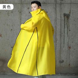 Large Adult Raincoat Rubber Solid Travel Raincoat Lightweight Waterproof Kurtka Regenjacke Outdoor Motorcycle Raincoat MM60YY 210320