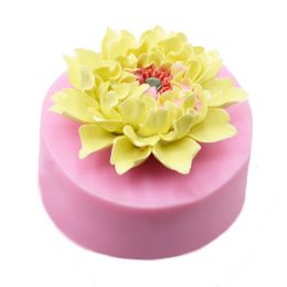 Cake Tools Top Quality 3D Flower Shape DIY Baking Chocolate Candy Cookies Cupcake Silicone Mould Fondant Decoration Mould