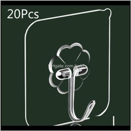 Hooks Rails Storage Housekeeping Organisation Home & Garden Drop Delivery 2021 Nano-Glue Strong Transparent Suction Cup Kitchen Bathroom Hang