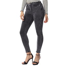 Women's Jeans High Waist Stretch Skinny Denim Pants Washed Elastic Slim Pencil Trousers 210809