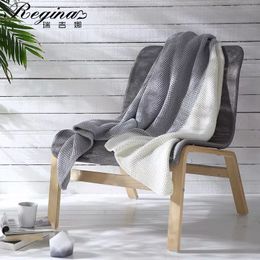 REGINA Luxury Partysu Knitted Throw Blanket Summer Outdoor Camping Calming Wearable Shawl Plaid Blanket Home Decor Sofa Blankets