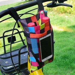 Storage Bags Waterproof Cycling Vehicle Bike Basket Mobile Phone Water Cup Front