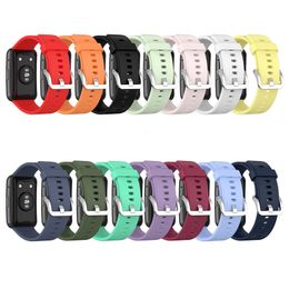 Soft Silicone Watchband Wrist Band Replacement Strap (TIA-B09/TIA-B19) Sport Silicone Band for huawei fit