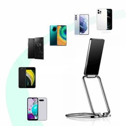 Mini Flexible Metal Magnetic Foldable Phone Holder Portable Extend for Desk Tablet PC Mobile Mount 360 Degree Rotate Stand Car Magic Bracket