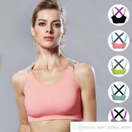 Own Brand Newly 3D Back Crossover Sports Bra Wirefree Fitness Vest Running Shockproof Underwear BN99