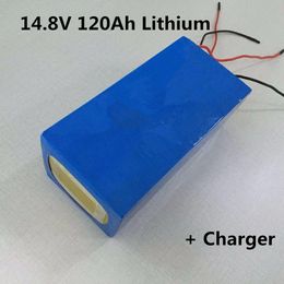 Lithium battery pack 14.8V 120Ah 4S for energy storage power suplly EV home solar system solar lawn light ESS+charger