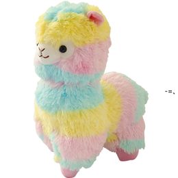 NEW30cm Colorful Alpaca Plush Dolls Baby Cute Animal Dolls-Soft Cotton Stuffed Doll Home Soft Toys Sleeping Mate-Stuffed Plush-Toys CCE10703