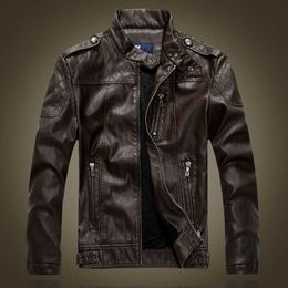 Motorcycle jacket waterproof coat for hansome man autumn winter Leather jacket cowhide coat Men fashion warm biker youth jacket 211009