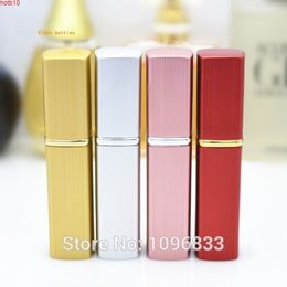 5ML Square Parfum Bottle Surface Anodized Aluminium Finish, 5CC Atomizer, Perfume Sprayer Bottles, 50pcs/lotgood