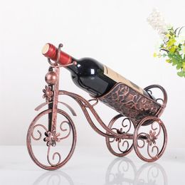 Tabletop Wine Racks 1pcs Bottle Holders Or Wall Mounted Dispenser Bar Optical Metal Bicycles