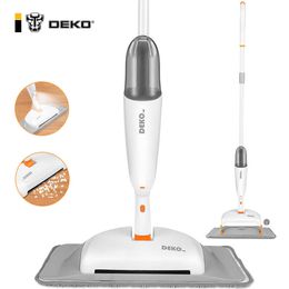 3-in-1 Water Hand Sweeper and Spray Mop Broom Magic Set Quick Wash Floor Cleaning Household Tool Microfiber Flat Lazy 210805