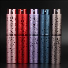empty cosmetic containers wholesale Canada - 10ml Travel Mini Portable Refillable Perfume Parfum Atomizer Spray Bottles Empty Cosmetic Containers