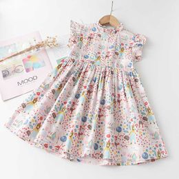 Menoea Girls Summer Dresses 2021 New Arrivals Children Summer Sleeveless Flower Casual Dress Girls Party Dresses for Birthday Q0716