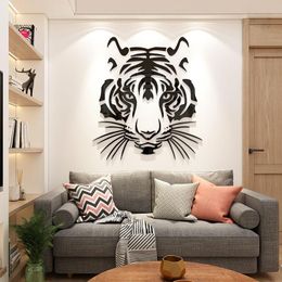Wall Tattoo Watercolour Animals Tiger Head Wall Sticker Decoration 