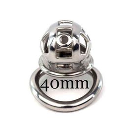 Nxy Cockrings Curved Stainless Steel Male Chastity Device Cock Cage for Men Metal Locking Belt Ring Sex Toys Penis Sleeve 1210