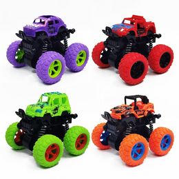 Inertial Off-Road Vehicle Pullback Climbing Car Plastic Friction Stunt Car Toys for Children Boys Gift