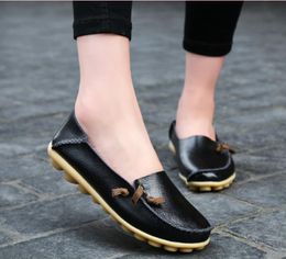 2021 breathable soft casual mother single shoes small white shoes female cowhide flat non-slip nurse large size women's shoes