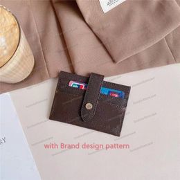 LL Fashion Card Holder Bank Credit ID Cards Pouch Case luxury leather For Women Men Wallet Organiser Thin Business Bank Card Package