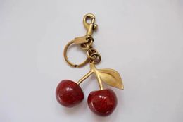 Keychain cherry style red color Chapstick Wrap Lipstick Cover Team Lipbalm Cozy/bag parts mode fashion