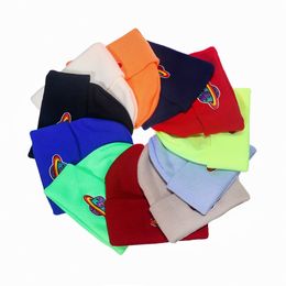 Candy Color Knitted Hat For Women Winter Warm Skullies Beanie Cap Men Leisure Outdoor Ski Hat