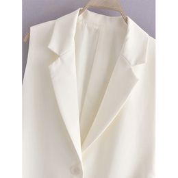 2022 Jacket Women Blazer Gilet Sleeveless Vest Fashion Casual Streetwear za Woman Waistcoat Tops veste femme