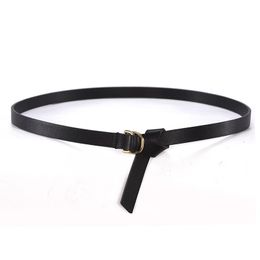 Belts Dress Decoration Belt Women's Thin Leather With Skirt Simple Versatile Korean Style Fashionable Knotted Small Ins