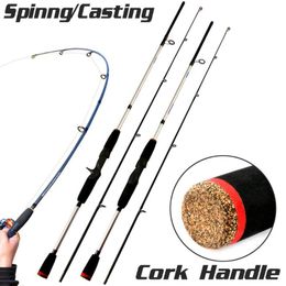 Boat Fishing Rods 2-Sections Carbon Fiber Spinning/Casting Rod Super Light Med/Light Action Pole For Freshwater Saltwater