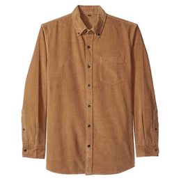 Corduroy Shirt Spring Man Solid Color Long Sleeve Shirt Loose Coat High Street Button-down Collar 210527