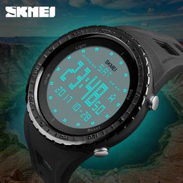 Skmei мода спортивные мужские часы обратно свет обратный отсчет Chrono часы водонепроницаемый большой набор цифровых часов Relogio Masculino Relojes X0524