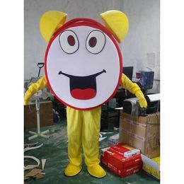 Performance Alarm clock Mascot Costume Halloween Christmas Fancy Party Cartoon Character Outfit Suit Adult Women Men Dress Carnival Unisex Adults