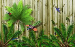 Wallpapers Custom Wallpaper Bedroom Decoration Tropical Bird Forest Southeast Asia Background 3d Mural Wallpaer