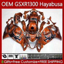 OEM Fairings For SUZUKI Hayabusa GSXR-1300 2014 2015 2016 2017 2018 2019 77No.104 GSXR 1300 CC GSX Orange flames R1300 08-19 1300CC GSXR1300 08 09 10 11 12 13 Injection Body