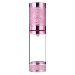 500pcs Pink Cosmetic Airless Lotion Bottle 15ml 30ml 50ml Refillable perfume bottles Pump Dispenser Bottles spray Container