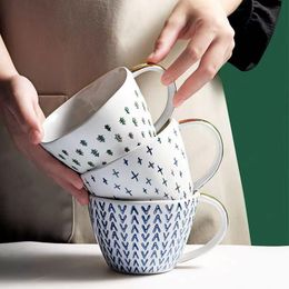 Mugs Arrival Nordic Irregular Couple Ceramic Cute Breakfast Milk Water Coffee Cups 400 ML Ins Gift Cafe Office Home Tea Mug