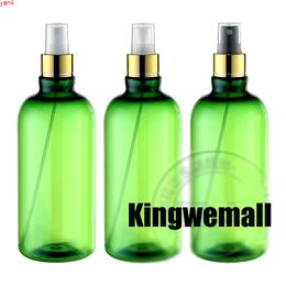 300PCS/LOT-500ML Spray Gold Pump Bottle, Green Plastic Cosmetic Container,Empty Perfume Sub-bottling With Mist Atomizergoods