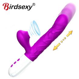 Nxy Sex Vibrators Dildo for Woman Thrusting Sucking Vibrating Heat Up G-spot Clitoris Stimulation Dildos Body Massager Toys 1201