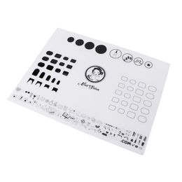 nail mats Canada - Nail Art Equipment Soft Silicone Workspace Stamping Plate Transfer Mat Sheet Table 40x30cm