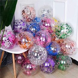 Party Decoration 5/10/20Sequins 12inch Glitter Confetti Latex Balloons Wedding Christmas Baby Shower Birthday Decor Air