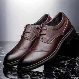 New Mens Formal Leather Shoes High-quality Business Shoes Ladies Fashion Casual Shoes Couple Models Large Size 36-50 Add Cotton