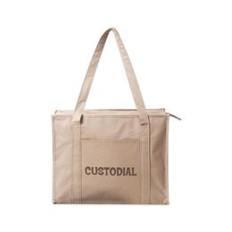 Shopping Bags Large Capacity Stylish Design Tote Bag With Zipper Closure Available For Custom