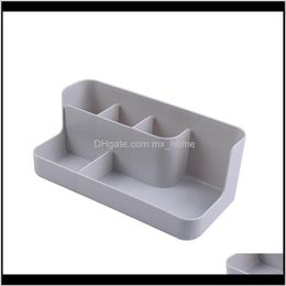 Housekeeping Organization Gardenplastic Cosmetic Storage Box Makeup Organizer Home Office Desk Brush Holder Case Sundries Basket Object Conta