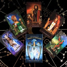 Tarot of Dreams English 83 Cards Fortune Telling Ciro Marchetti Deck Divination Book Sets for Beginners Game