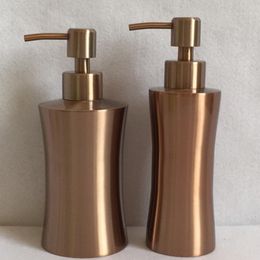 250ML/400ML 304 stainless steel Kitchen Bathroom Soap Dispensers body wash shower bottle rose gold soap dispenser