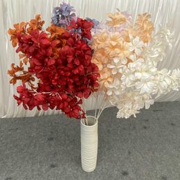 Decorative Flowers & Wreaths 5 Pcs/lot Plumeria Rubra Silk Artificial Bride Bouquet Wedding Home Decoration Accessories For Vase Plants Arra