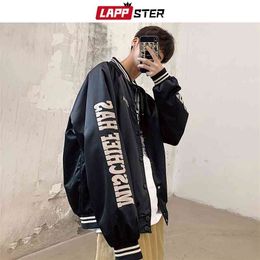 LAPPSTER Streetwear Bomber Jacket Men Man Japan Style Baseball Jackets And Coats Hip Hop College Vintage Windbreaker Jacket 210819