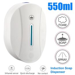 AIRMSEN Touchless Automatic Soap Dispenser Smart Foam Machine Infrared Sensor Hand Sanitizer Washing 211206